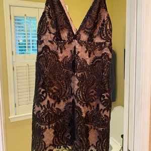 Free People Black Dress, sparkly, sequins,